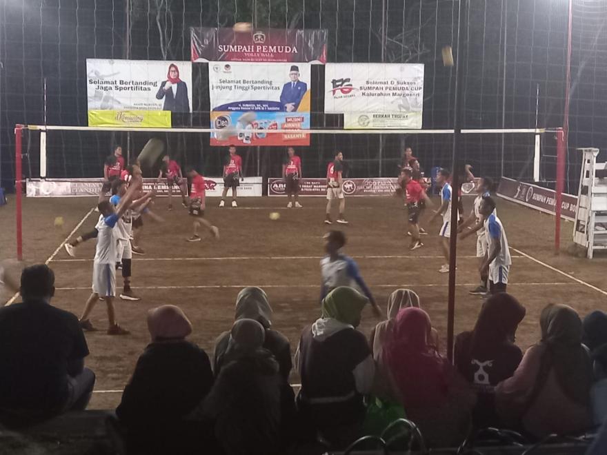 Kalurahan Margosari Gelar Turnamen Bola Voly Putra dalam Rangka Sumpah Pemuda